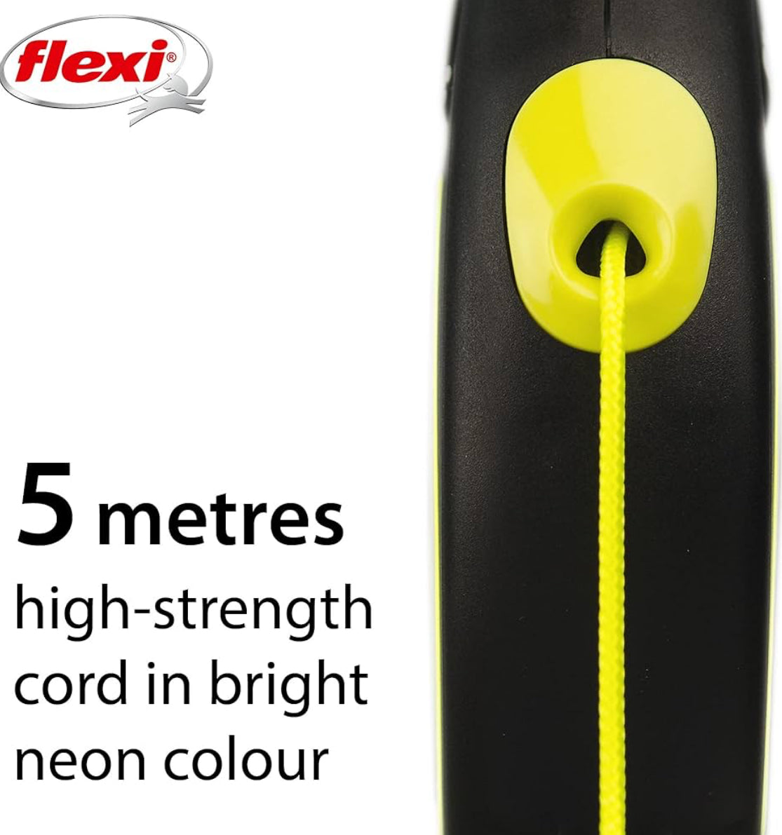 [Clearance]Flexi New Neon dog corded leash