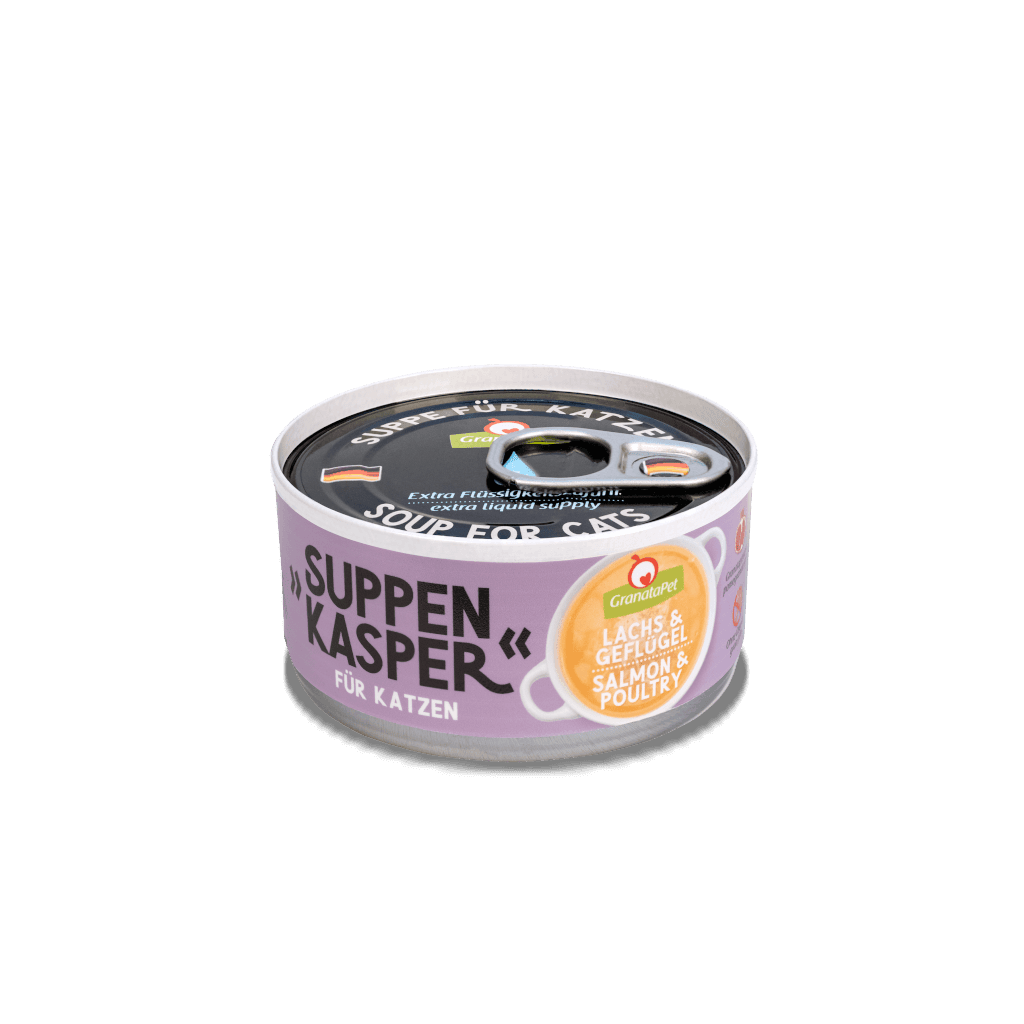 GranataPet Suppenkasper Salmon & Poultry Soup for Cats – 70 g