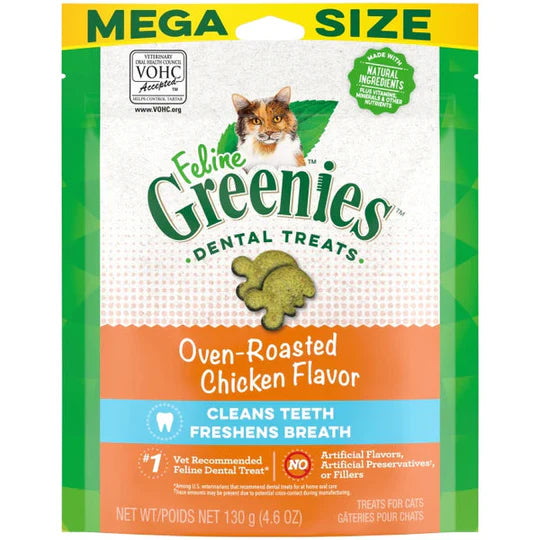 GREENIES Dental Treat Oven Roasted Chicken 2.1OZ (10) | Cat