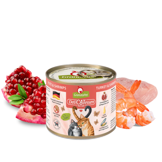 GranataPet DeliCatessen Cat Wet Food - Turkey and Shrimps