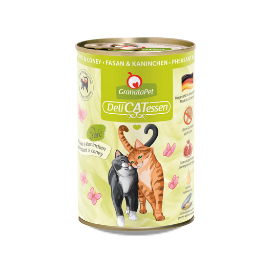 GranataPet DeliCatessen Cat Wet Food - Pheasant and Coney 400g