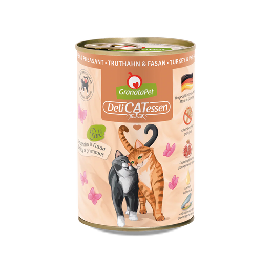 GranataPet DeliCatessen Cat Wet Food - Turkey&Pheasant 400g