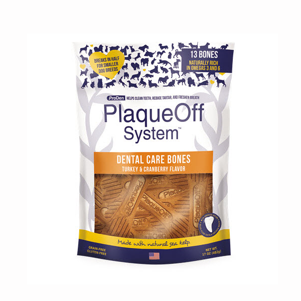 ProDen PlaqueOff Dog Dental Care Bones Turkey&Cranberry