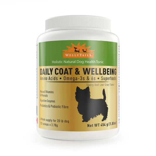 WELLY TAILS Small Dog Daily Coat & Wellbeing - 1lb