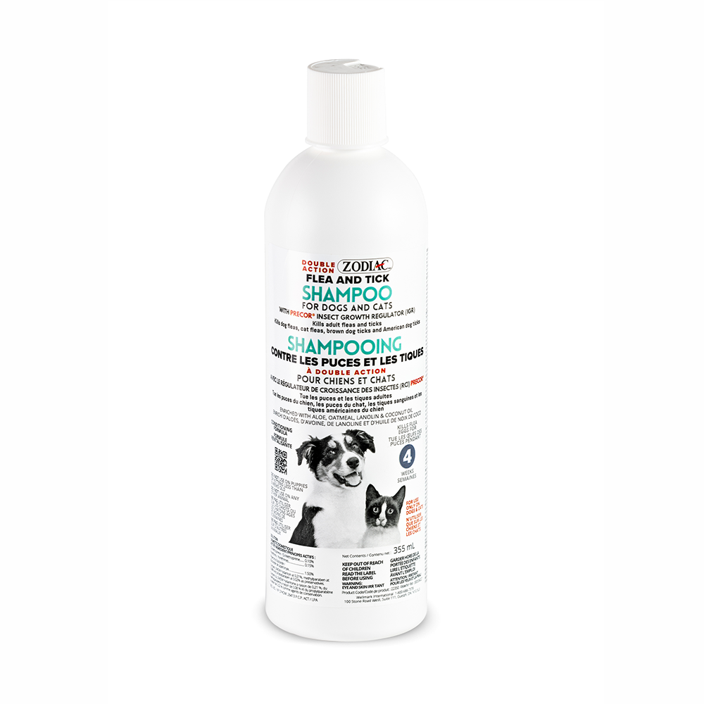 Zodiac Double Action Flea & Tick Shampoo 355 mL front