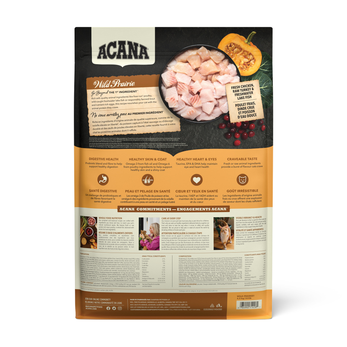 ACANA Highest Protein Wild Prairie Dry Cat Food – official product image 2