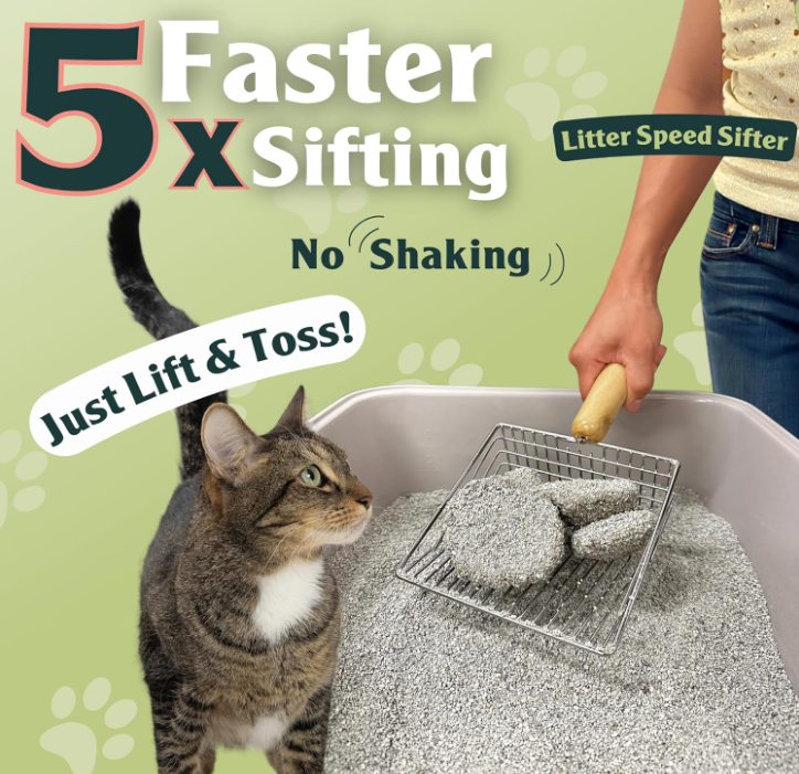 SPRINKLE & SWEEP Cat Litter Speed Sifter