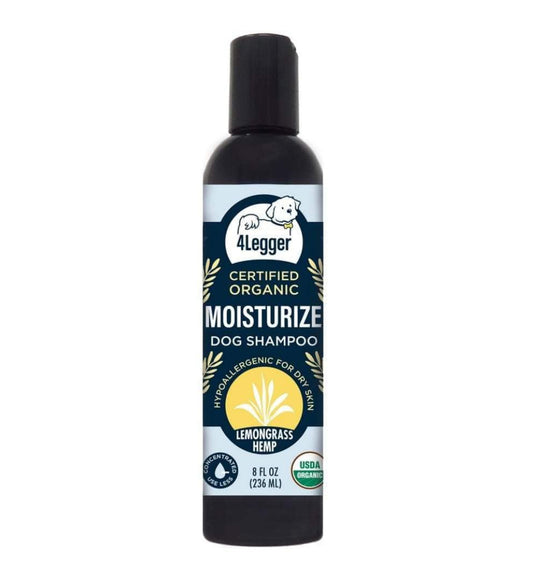 4Legger Moisturize dog shampoo- lemongrass hemp 8oz