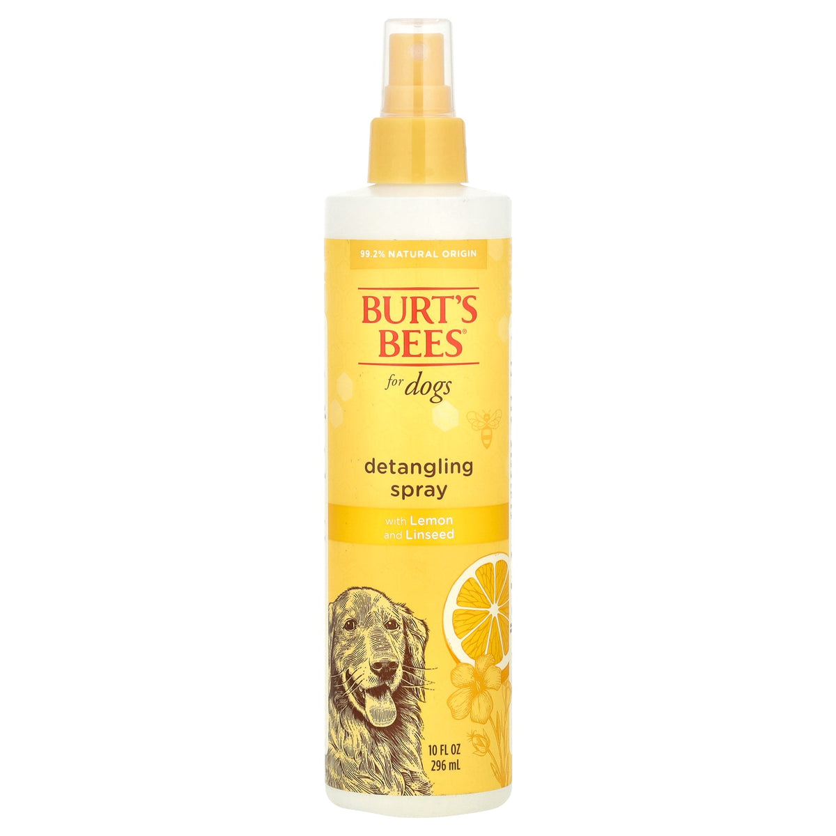 Burt's Bees Detangling Spray for Dogs with Lemon & Linseed – 10 oz