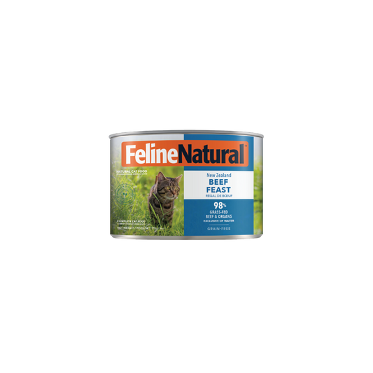 Feline Natural Beef Feast canned cat food, 170 g — official manufacturer front pack
