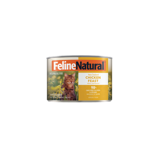 Feline Natural Chicken Feast canned cat food, 170 g — official manufacturer front pack