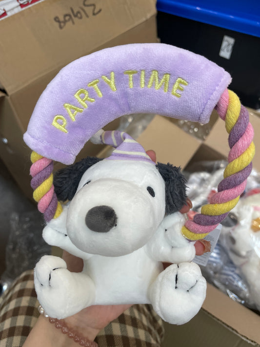 peanuts dog toy