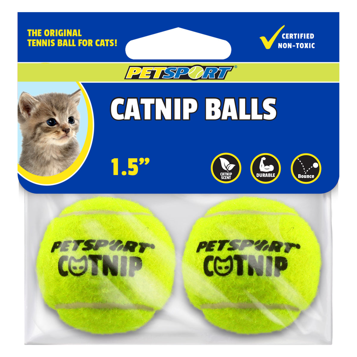 Petsport Catnip Balls 1.5 in 2 pack