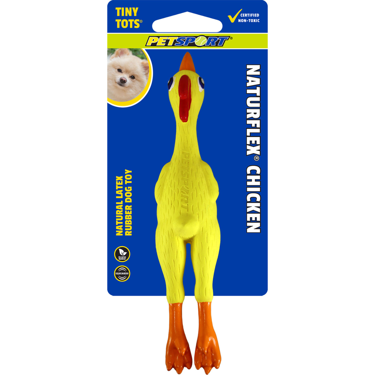 Petsport Naturflex Tiny Tots Chicken latex dog toy