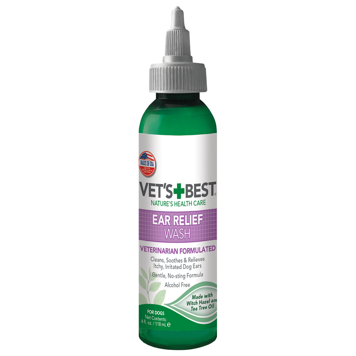 Vet's Best Ear Relief Wash for Dogs front