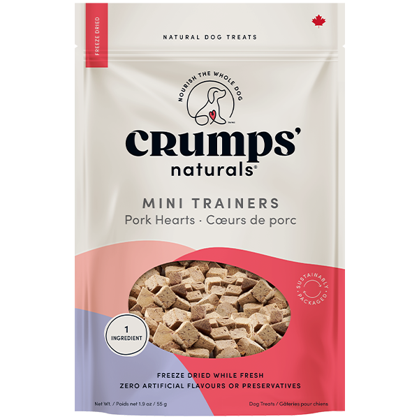 Crumps' Naturals Dog Mini Trainers FD Pork Hearts 55g