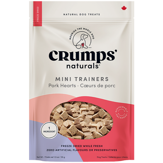 Crumps' Naturals Dog Mini Trainers FD Pork Hearts 55g