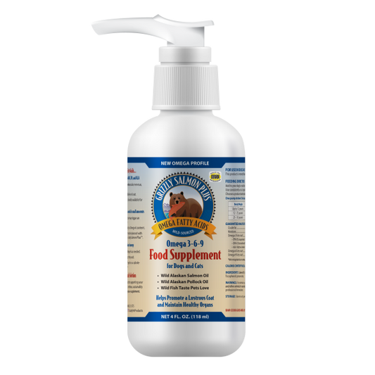 Grizzly Salmon Plus Oil Liquid Supplement 4 oz