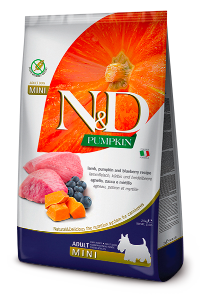 FARMINA N&D PUMPKIN Dog Lamb & Blueberry Mini 2.5kg