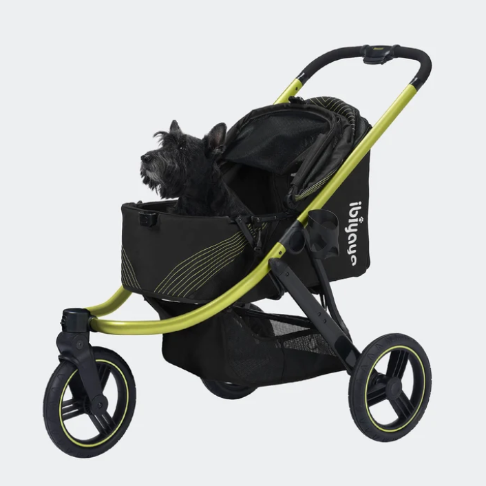 The Beast Pet Jogging Stroller, 3-Wheel All-Terrain Dog-Cat Pram