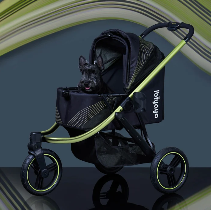 The Beast Pet Jogging Stroller, 3-Wheel All-Terrain Dog-Cat Pram