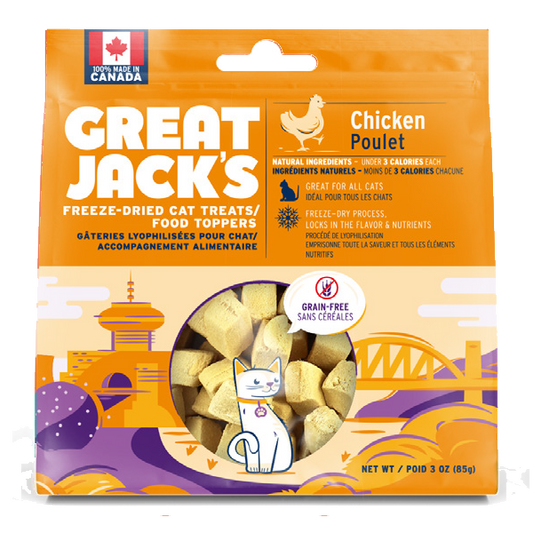 Great Jack's Cat FD Treats/Topper Chicken 85g