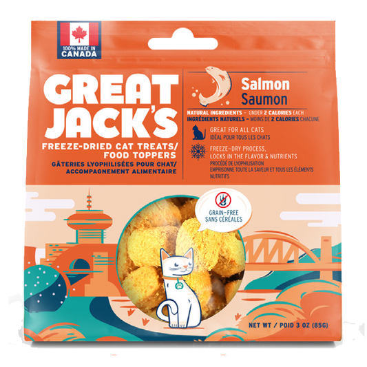 Great Jack's Cat FD Treats/Topper Salmon 85g