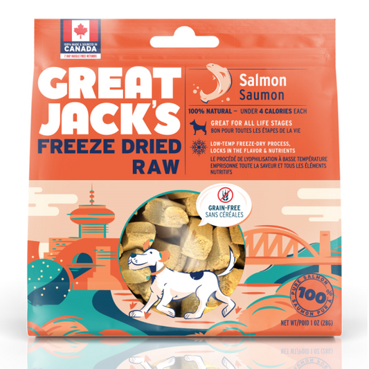 Great Jack's Dog Treats FD Raw Salmon 28g
