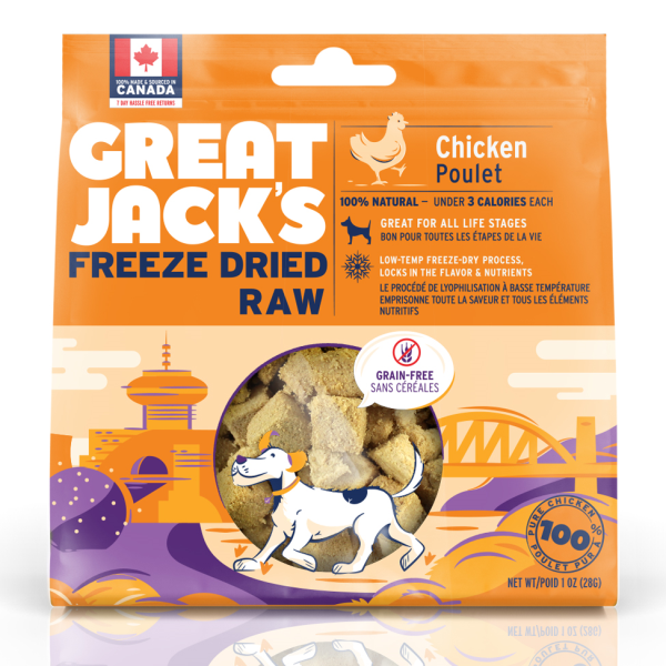 Great Jack's Dog Treats FD Raw Chicken 28g