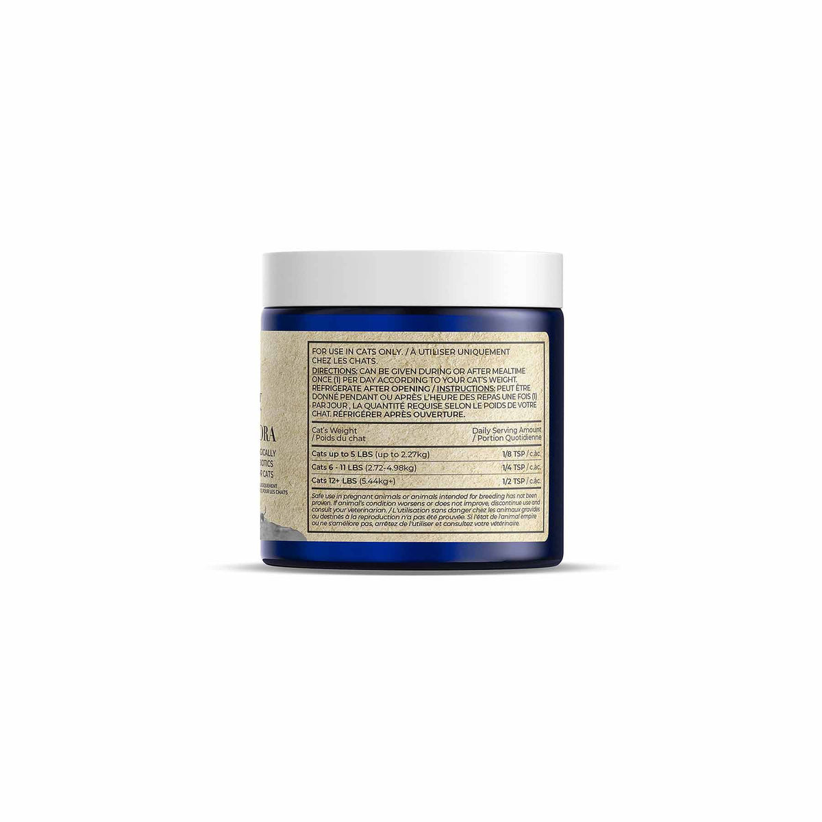 Adored Beast Felix’s Flora jar side label