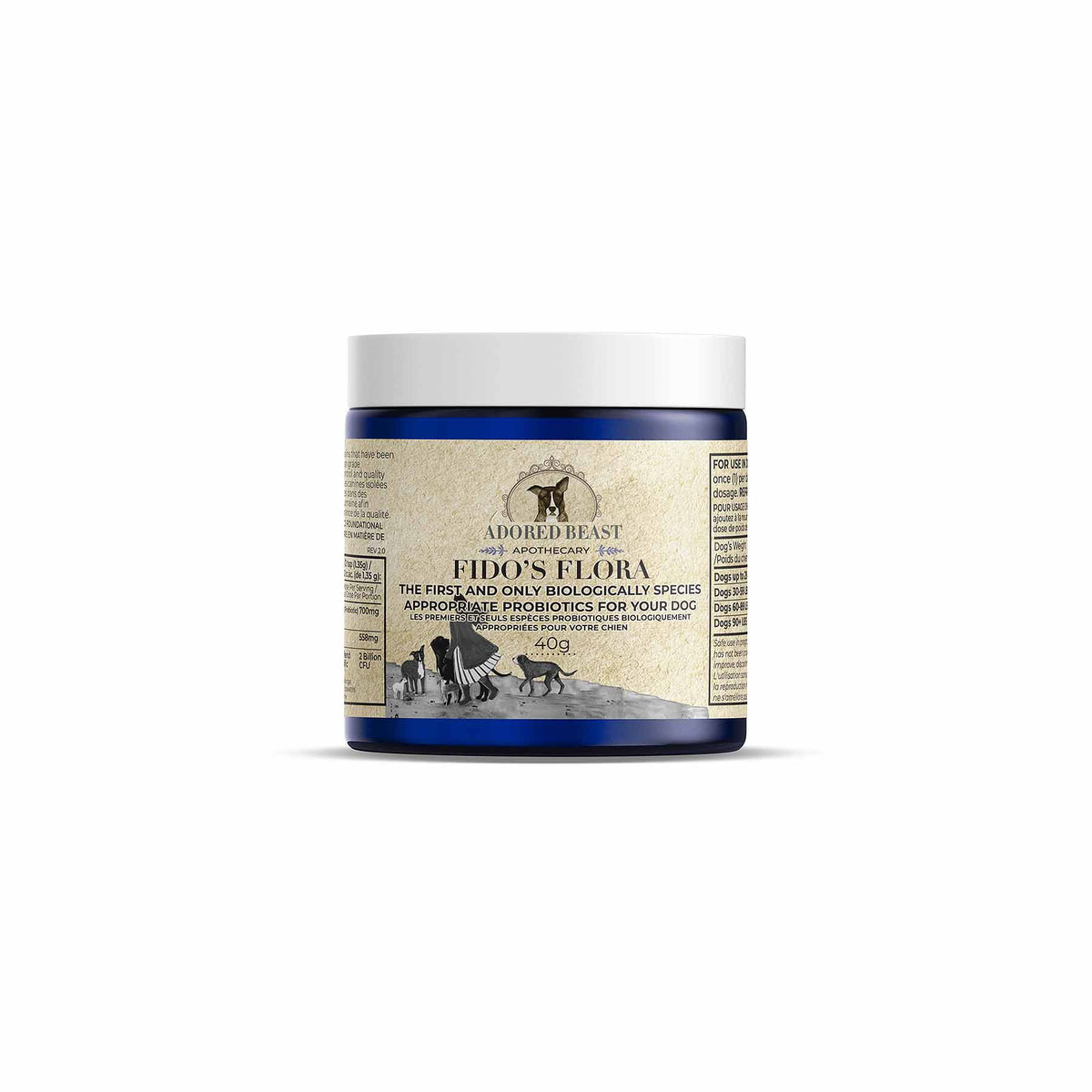 Adored Beast Fido’s Flora 40 g jar front