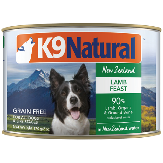K9 Natural Dog Lamb 12/6oz Cans