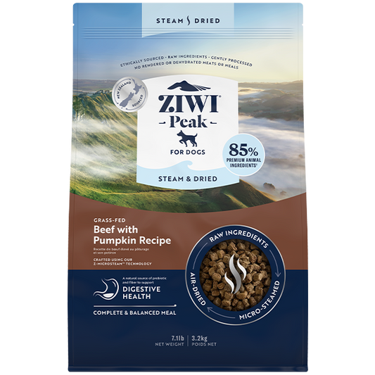 ZIWI Peak Dog Steam-Dried Beef w/Pumpkin 7.1lb