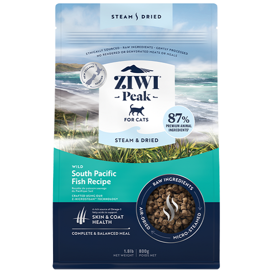 ZIWI Peak Cat Steam-Dried South Pacific Fish 800g