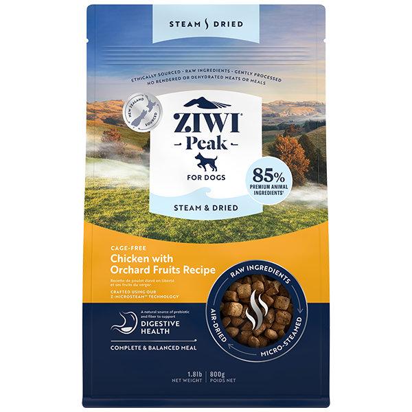ZIWI Peak Dog Steam-Dried Chicken w/Orchard Fruits 1.8lb