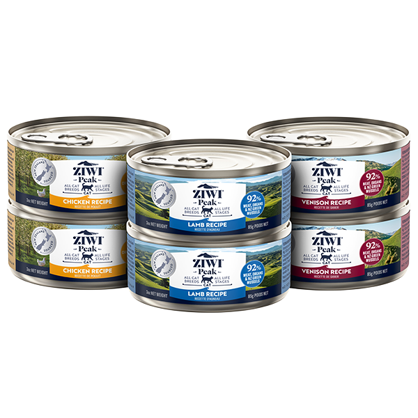 ZIWI Peak Cat Venison/Chicken/Lamb Variety Pack 6/3oz Cans