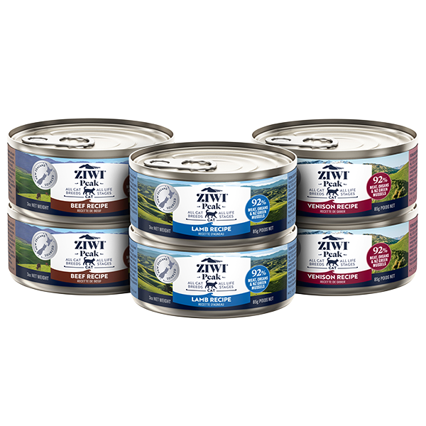 ZIWI Peak Cat Venison/Beef/Lamb Variety Pack 6/3oz Cans
