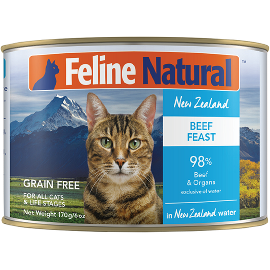 Feline Natural Cat Beef 12/6oz Cans