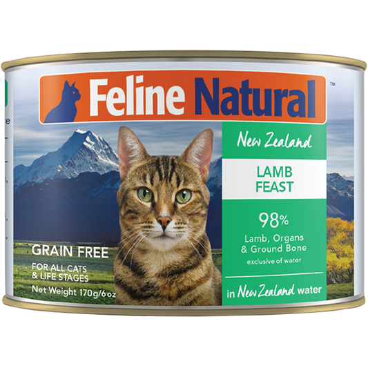 Feline Natural Cat Lamb 12/6oz Cans