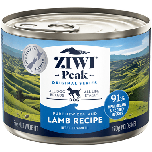 ZIWI Peak Dog Lamb 12/6 oz Cans