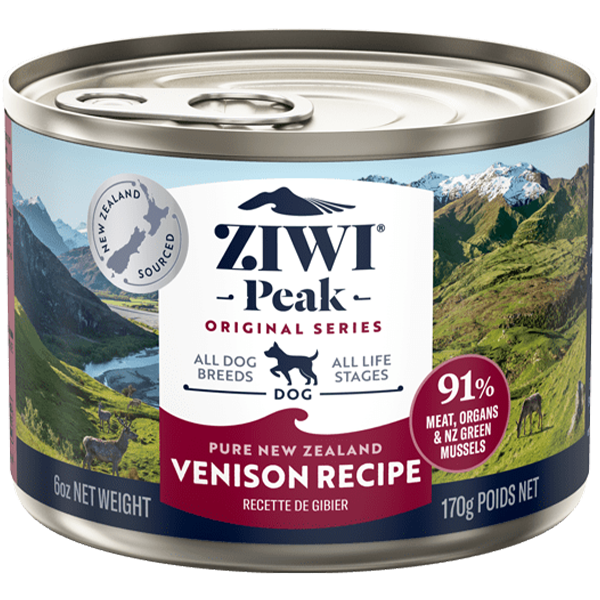ZIWI Peak Dog Venison 12/6 oz Cans