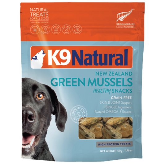 K9 Natural Dog Treats Healthy Snacks NZ Green Mussels 1.76oz
