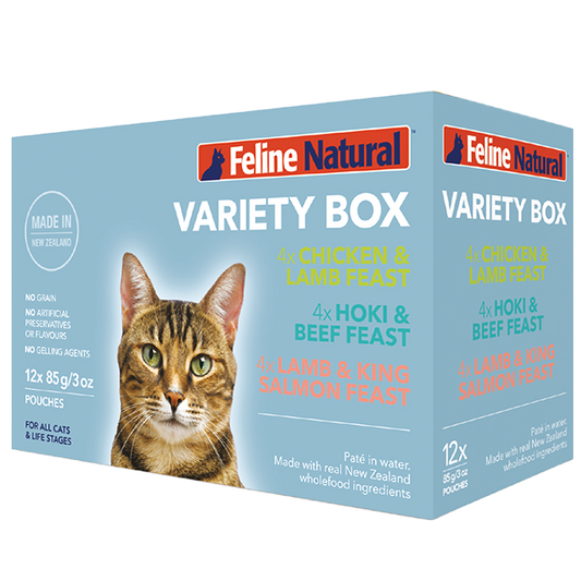 Feline Natural Cat Variety Pack 12/3oz Pouches