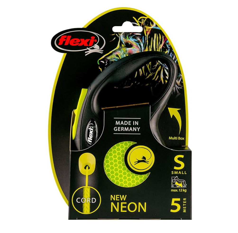 [Clearance]Flexi New Neon dog corded leash