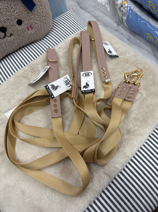 Buddy Belts Accent Leather & Nylon leas