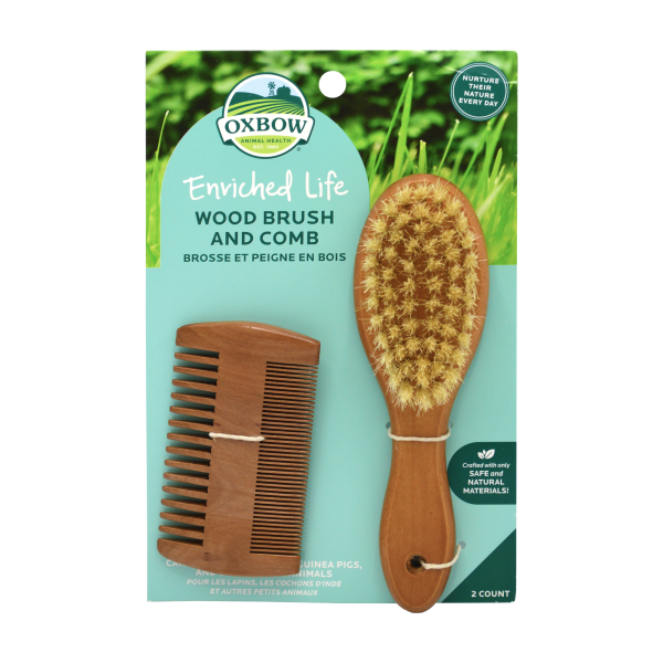 Oxbow Enriched Life Wood Brush & Comb