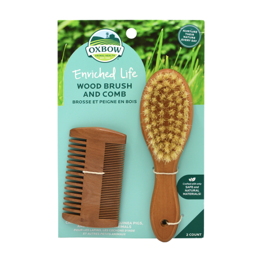 Oxbow Enriched Life Wood Brush & Comb