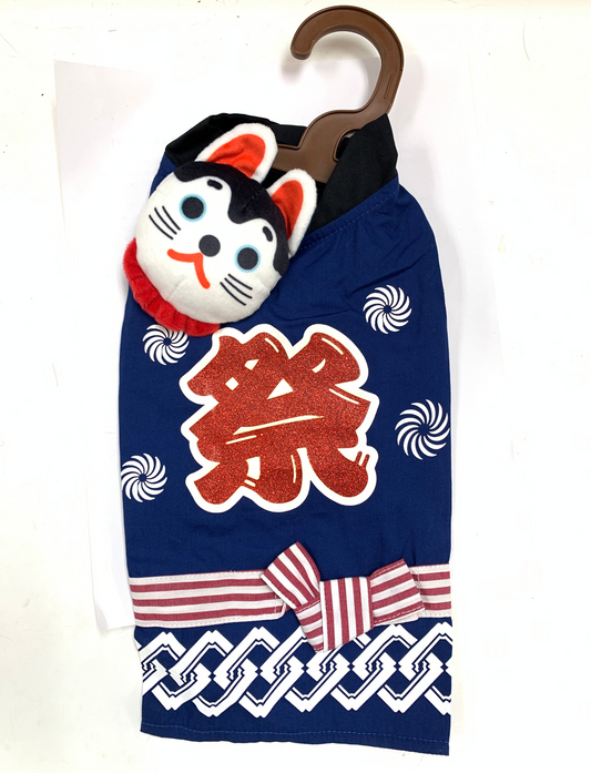 Pet Paradise navy pet clothes Japanese style kimono