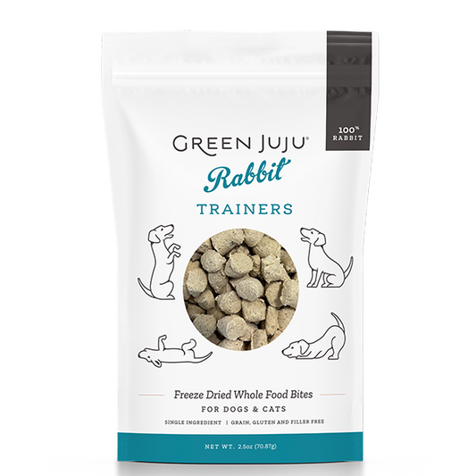 Green Juju Dog/Cat Freeze Dried Trainers Rabbit 2.5 oz