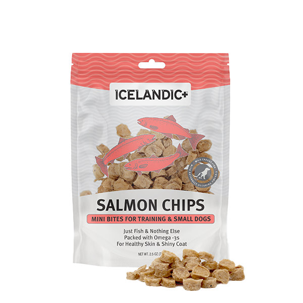 Icelandic+ Dog Mini Salmon Fish Chips 2.5 oz